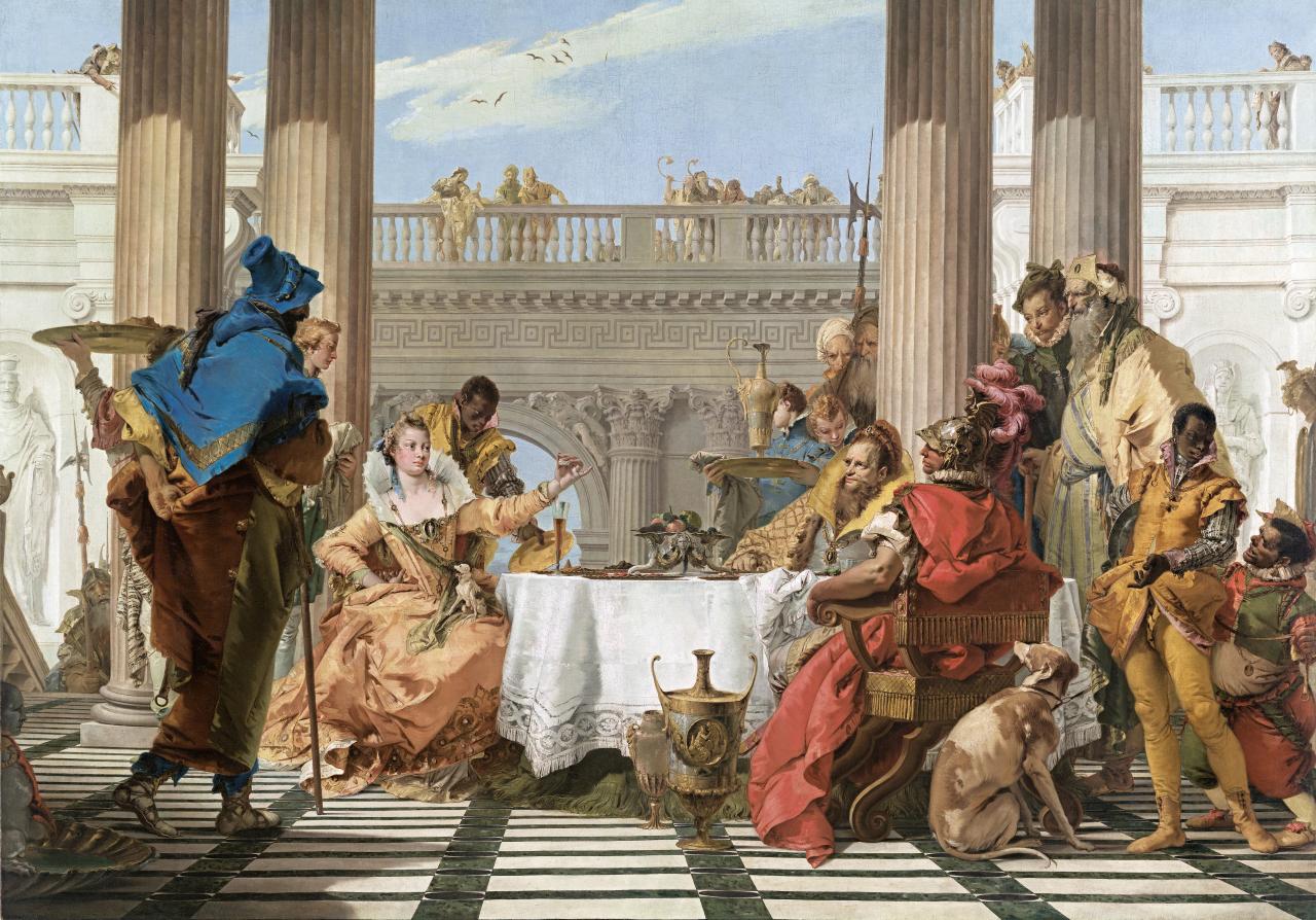 Tiepolo Banquet of Cleopatra NGV collection
