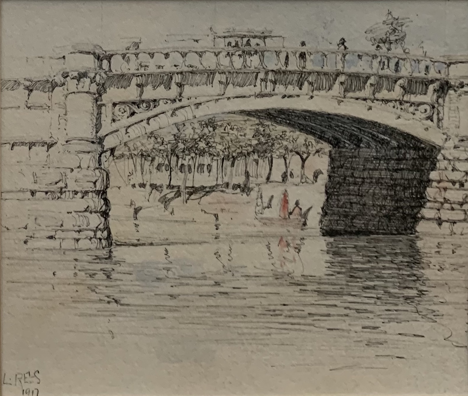 Lloyd Rees Princes Bridge 1917